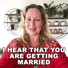 I Hear That You Are Getting Married Sarah Mcleod GIF - I Hear That You Are Getting Married Sarah Mcleod Cameo GIFs