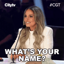 Whats Your Name Trish Stratus GIF - Whats Your Name Trish Stratus Canadas Got Talent GIFs