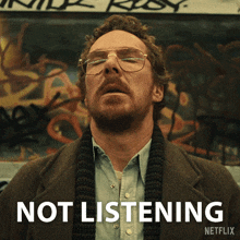 Not Listening Benedict Cumberbatch GIF - Not Listening Benedict Cumberbatch Eric GIFs