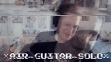 Sweevee Air Guitar Solo GIF - Sweevee Air Guitar Solo Feeling It GIFs