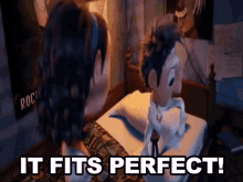 It Fits Perfect Fits Perfectly GIF - It Fits Perfect Fits Perfectly Cloudy With A Chance Of Meatballs GIFs