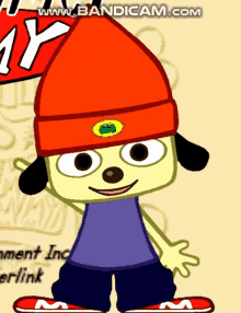 Parappa Point Finger GIF