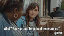 frankie shaw bridgette what you want me to go beat someone up