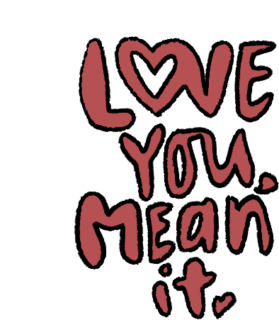 i love you words gif