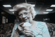 Wtf Old Lady GIF - Wtf Old Lady Ice Cream GIFs