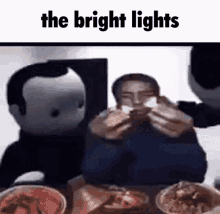 the bright lights inanimate insanity guy eating