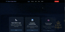 a screenshot of a smart code hub website
