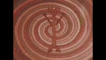 a drawing of a person in a swirl with the number 3 on it