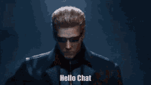 Albert Wesker Resident Evil GIF - Albert Wesker Resident Evil Hello Chat GIFs