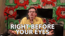 Right Before Your Eyes In Front Of You GIF - Right Before Your Eyes In Front Of You Im Here GIFs