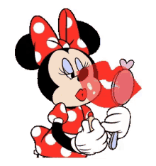Minnie Mouse Lipstick GIF - Minnie Mouse Lipstick Kiss GIFs