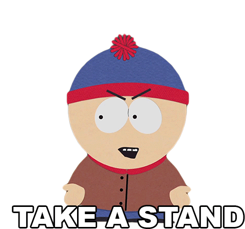 Take A Stand Stan Marsh Sticker - Take A Stand Stan Marsh South Park Stickers