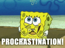 Procrastination GIF - Spongebob Procastination Rainbow GIFs