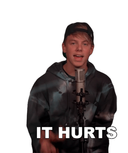 It Hurts Carson Lueders Sticker - It Hurts Carson Lueders Im Hurt Stickers