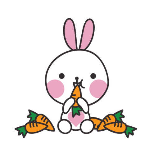 Rabbits Carrot Sticker - Rabbits Carrot Carrots Stickers