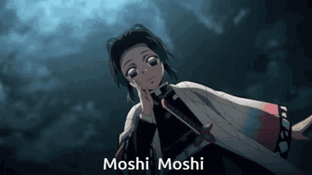 Shinobu Moshi Moshi GIF - Shinobu Moshi Moshi GIFs