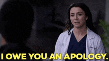 Greys Anatomy Amelia Shepherd GIF - Greys Anatomy Amelia Shepherd I Owe You An Apology GIFs