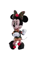 a picture of minnie mouse wearing a gingerbread dress