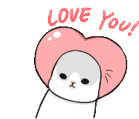 Machiko Love You Sticker - Machiko Love You Hearts Stickers