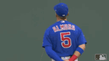 man salute baseball player blue chicago