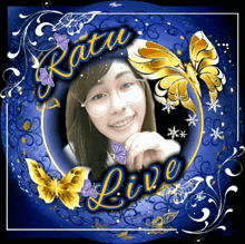 a picture of a woman with the name ratu live
