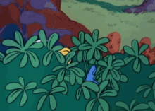 Smurfette The Smurfs GIF - Smurfette The Smurfs Hiding In The Bushes GIFs