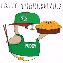 food penguin thanksgiving turkey pie
