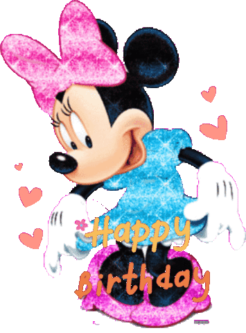 Happy Birthday Minnie Mouse Sticker - Happy Birthday Minnie Mouse Stickers