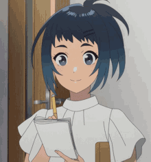 anime anime girl the aquatope on white sand shiroi suna no aquatope write that down