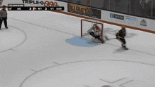 a hockey player wearing a jersey that says rit