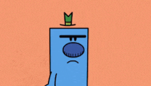 a cartoon character with a top hat and the words whoa on the bottom