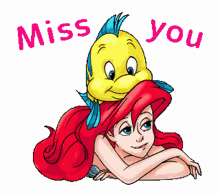 Miss You Mermaid GIF - Miss You Mermaid Fish GIFs