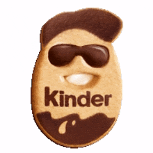 kinder sunglasses chocolate biscuit delicious