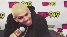 chris brown crazy tongue out sticking tongue out