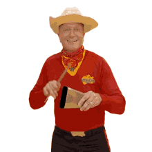 playing cowbell simon pryce the wiggles music on musician