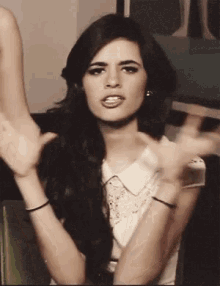 Camila Cabello Hand Gesture GIF - Camila Cabello Hand Gesture Together GIFs
