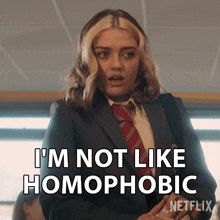 I'M Not Like Homophobic Imogen Heaney GIF