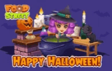 Happy Halloween Food Street Game GIF - Happy Halloween Food Street Game Halloween GIFs