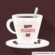 Happy Peasants Day Coffee GIF