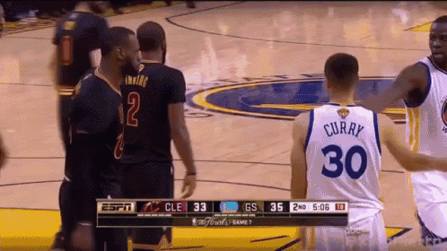 Lebron on sale blocks curry