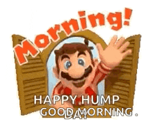 Happy Hump Day Mario GIF - Happy Hump Day Mario Good Morning GIFs