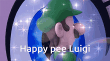 luigi happy happy pee scared pee pee