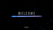 a black background with the words welcome star in yellow letters