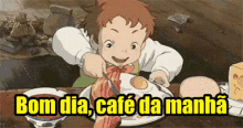 Café Da Manhã / Com Fome / Esfomeado / Ovos Bacon GIF - Breakfast Anime Eating GIFs