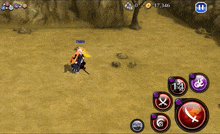 a screenshot of a video game with the number 17346 at the top of the screen