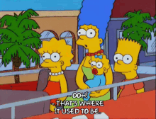 Tour Guide GIF - Tour Guide The Simpsons That Is Where It Use To Be GIFs