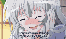 anime blush pregnant if you stare at me like that