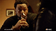 Drinking Alcohol Kevin Atwater GIF - Drinking Alcohol Kevin Atwater Laroyce Hawkins GIFs