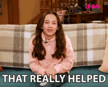 That Really Helped Kaylin Hayman GIF - That Really Helped Kaylin Hayman J14magazine GIFs