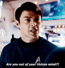 Are You Out Of Your Vulcan Mind Vulcan GIF - Are You Out Of Your Vulcan Mind Vulcan Bones Mccoy GIFs